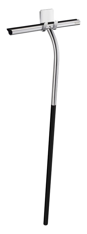 Smedbo Long Handled Black and Polished Chrome Shower Squeegee