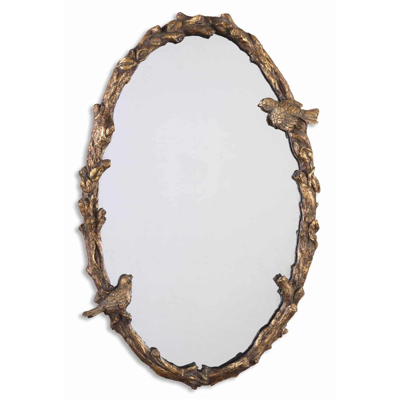 Uttermost Paza Oval Vine Gold Mirror