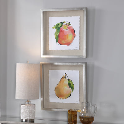 Uttermost Designer Fruits Framed Prints, Set/2
