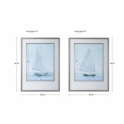 Uttermost Seafaring Framed Prints, S/2