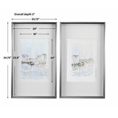 Uttermost New England Port Framed Prints, S/2
