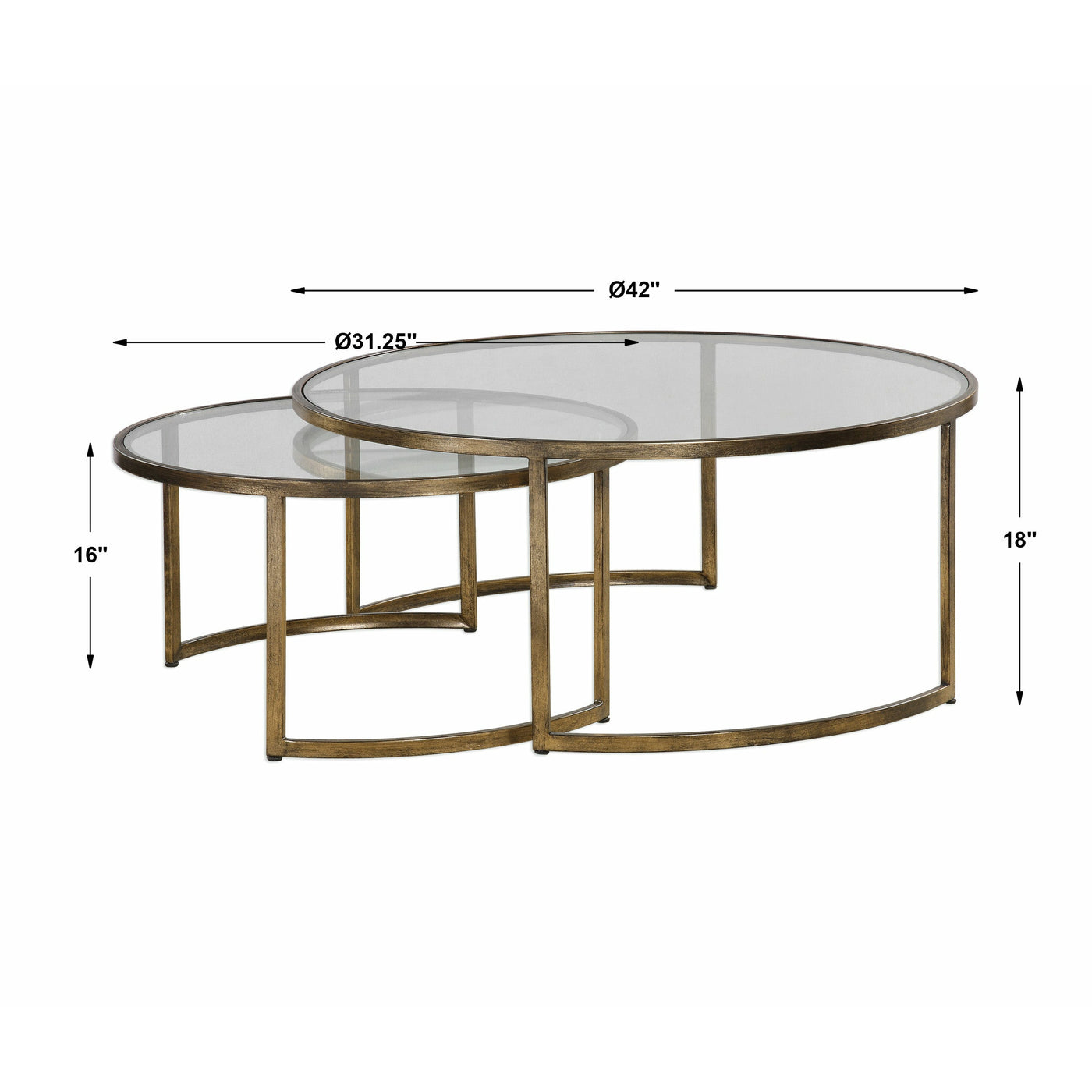 Uttermost Rhea Nested Coffee Tables S/2