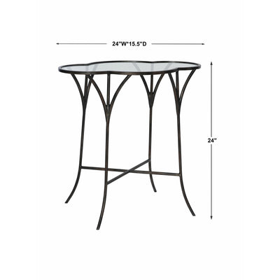 Uttermost Adhira Glass Accent Table