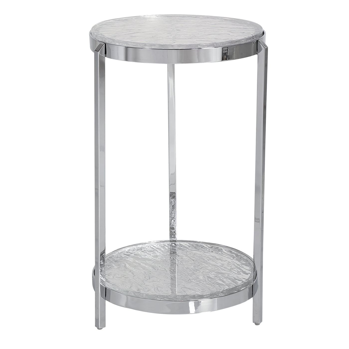 Uttermost Clarence Textured Glass Accent Table