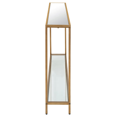 The Jaipur - Mirror Topped Console Table, Gold