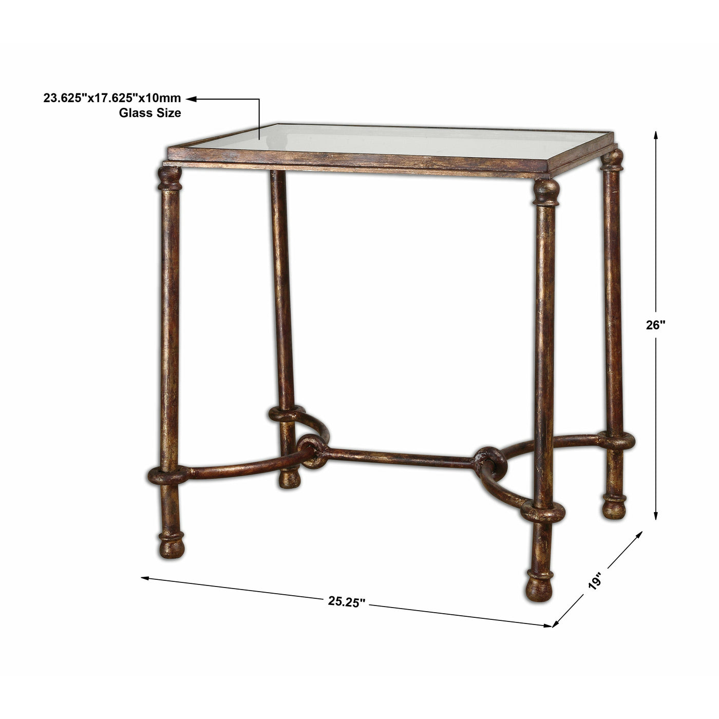 Uttermost Warring Iron End Table