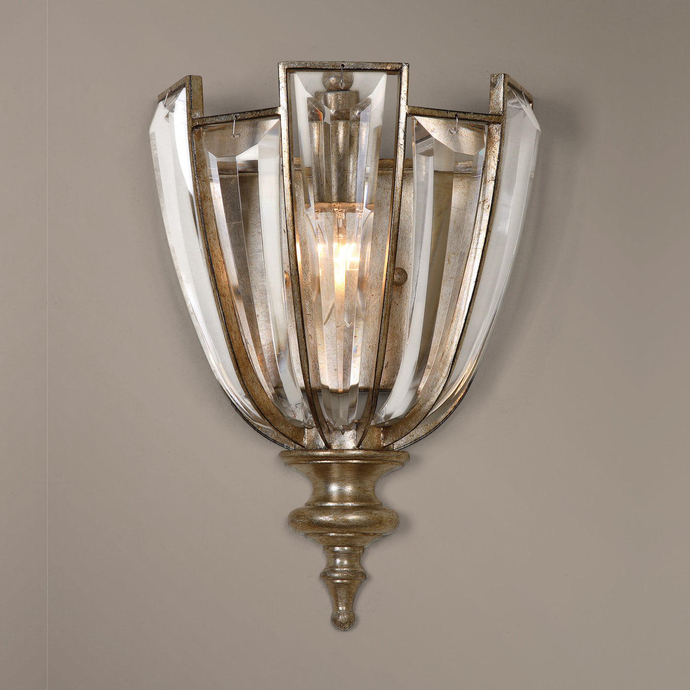 Uttermost Vicentina 1 Light Crystal Wall Sconce