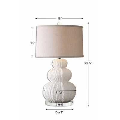 Uttermost Fontanne Shell Ivory Table Lamp
