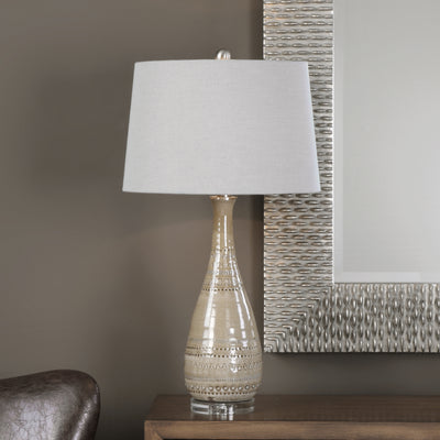 Uttermost Nakoda Embossed Ceramic Lamp