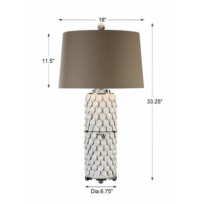 Uttermost Calla Lillies Gloss White Lamp