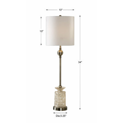 Uttermost Flaviana Antique Brass Buffet Lamp