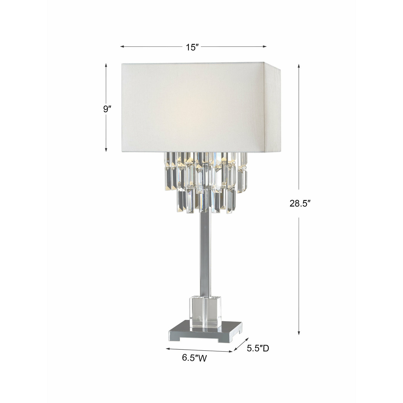 Uttermost Resana Polished Nickel Lamp