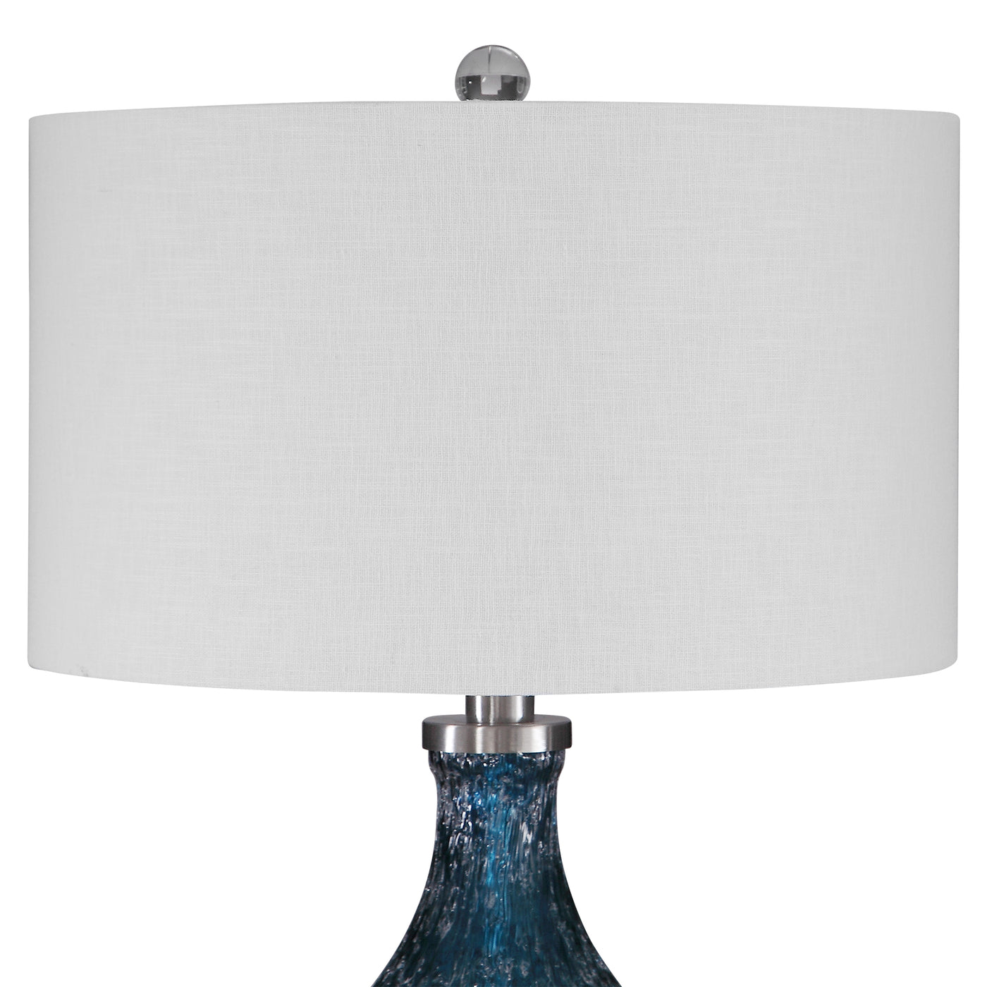 Uttermost Eline Blue Glass Table Lamp
