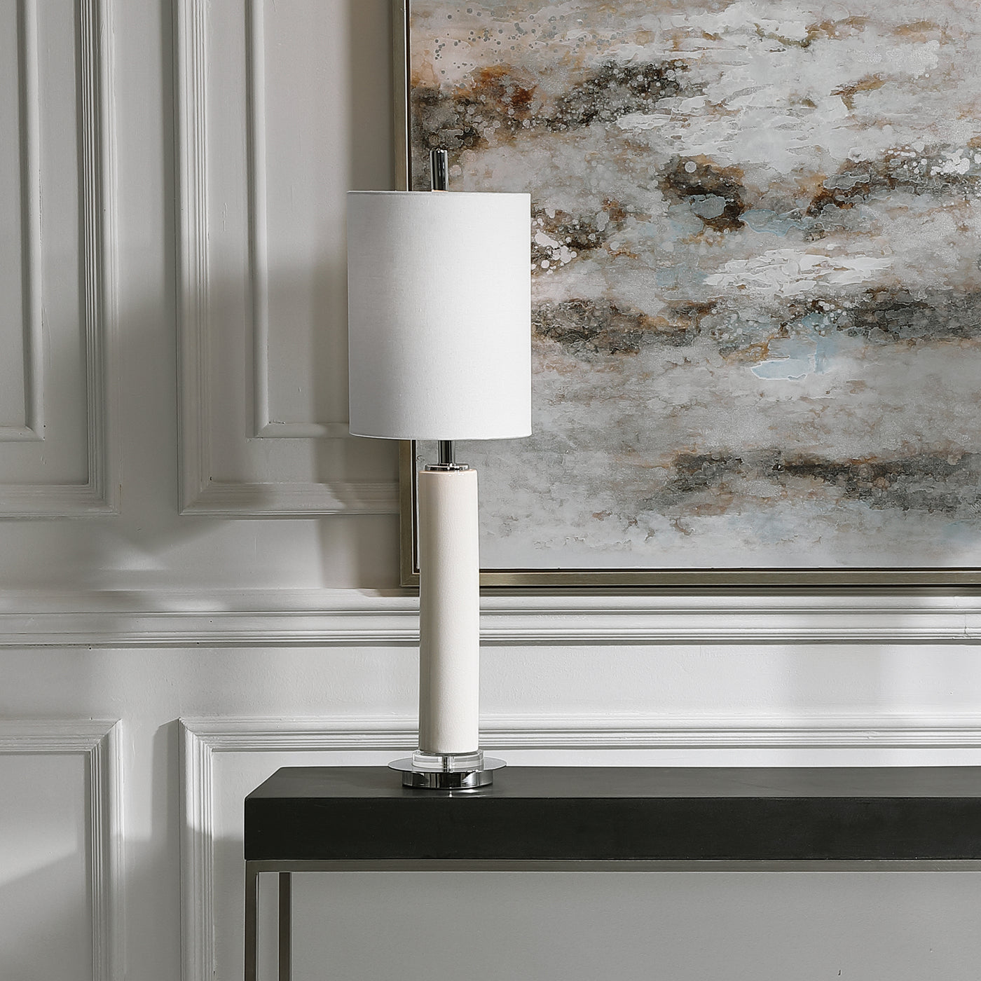 Uttermost Windsor Ivory Crackle Buffet Lamp