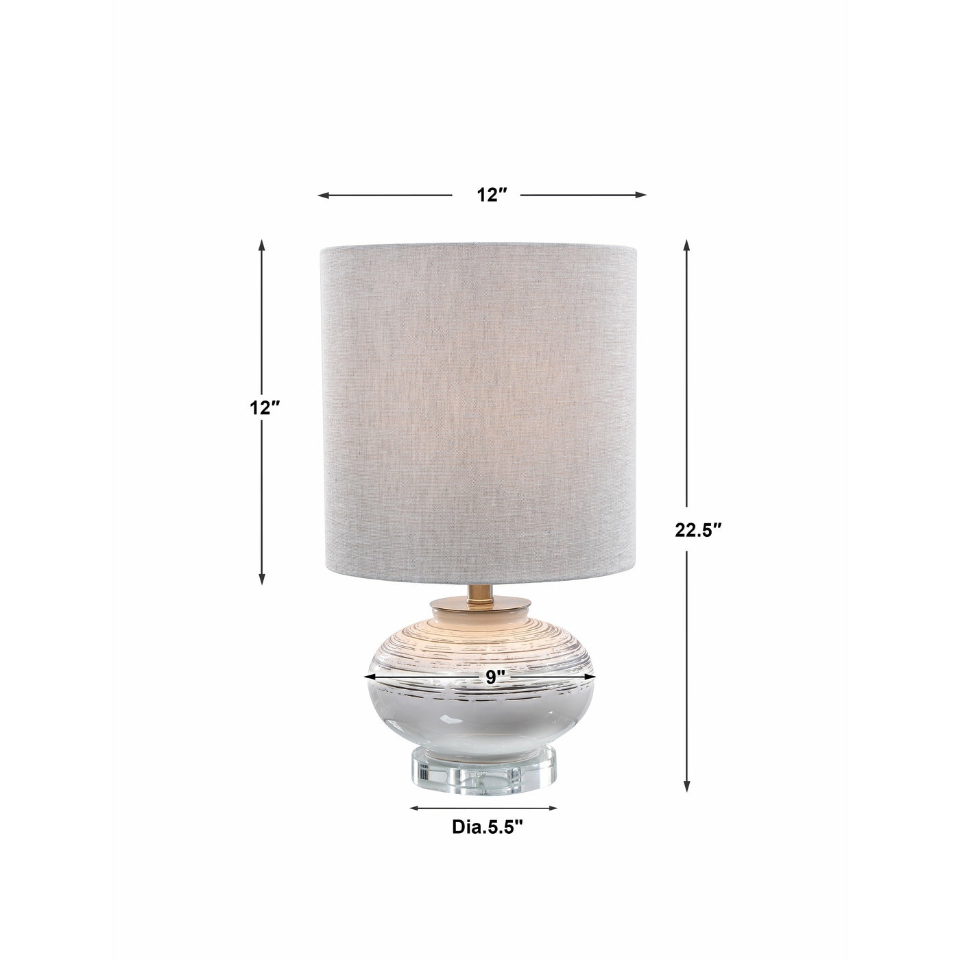 Uttermost Lenta Off-White Accent Lamp
