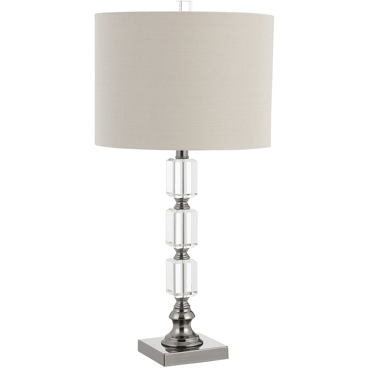 The Queenstown - Stacked Crystal Table Lamp - Glass.com