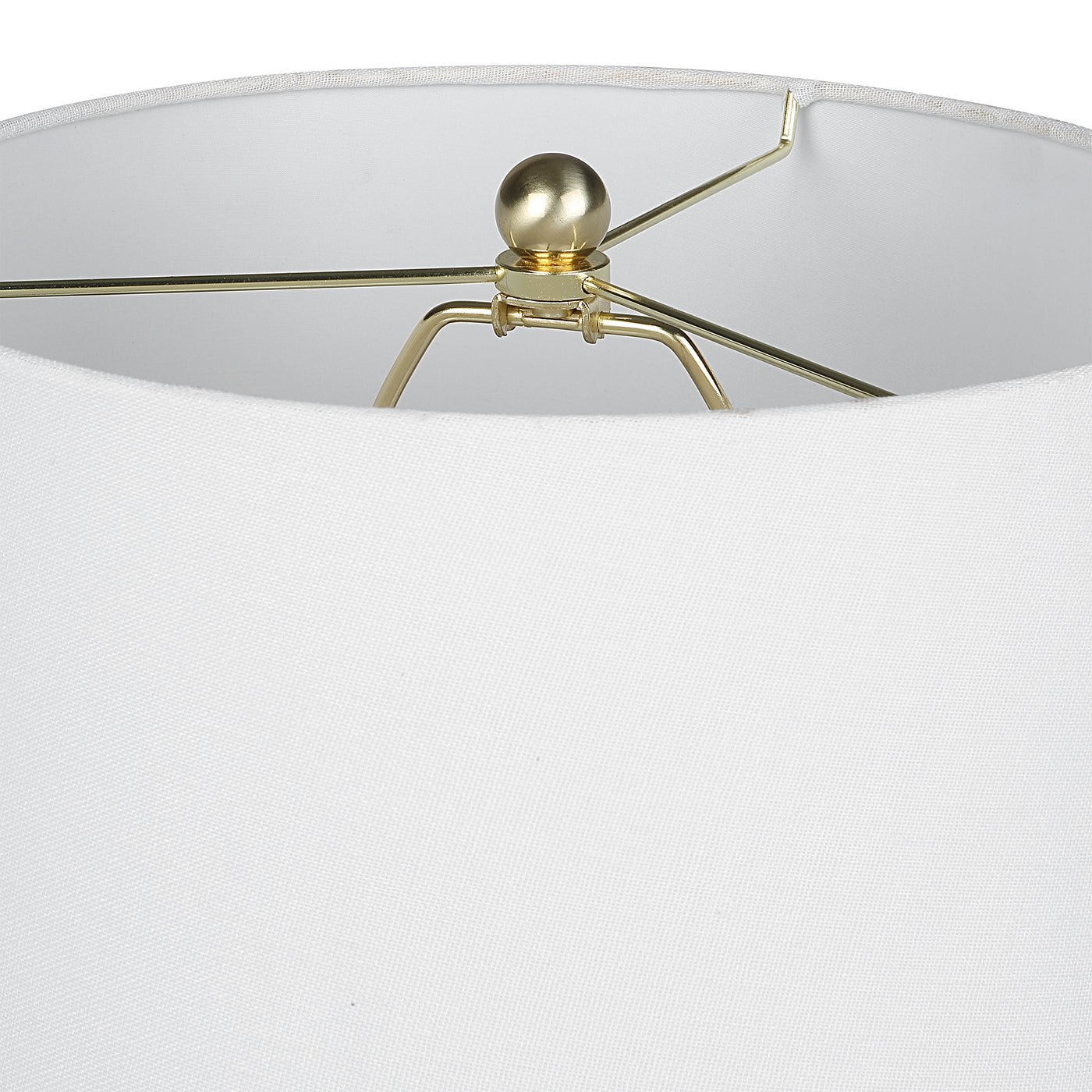 The Cancun - Table Lamp with White Ceramic Base