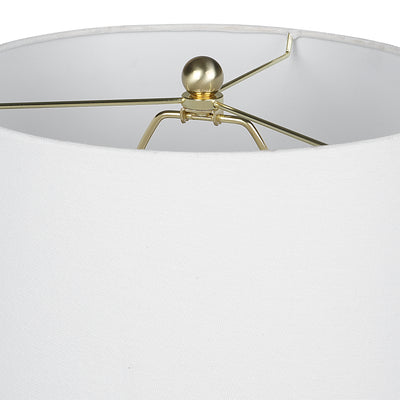 The Cancun - Table Lamp with White Ceramic Base