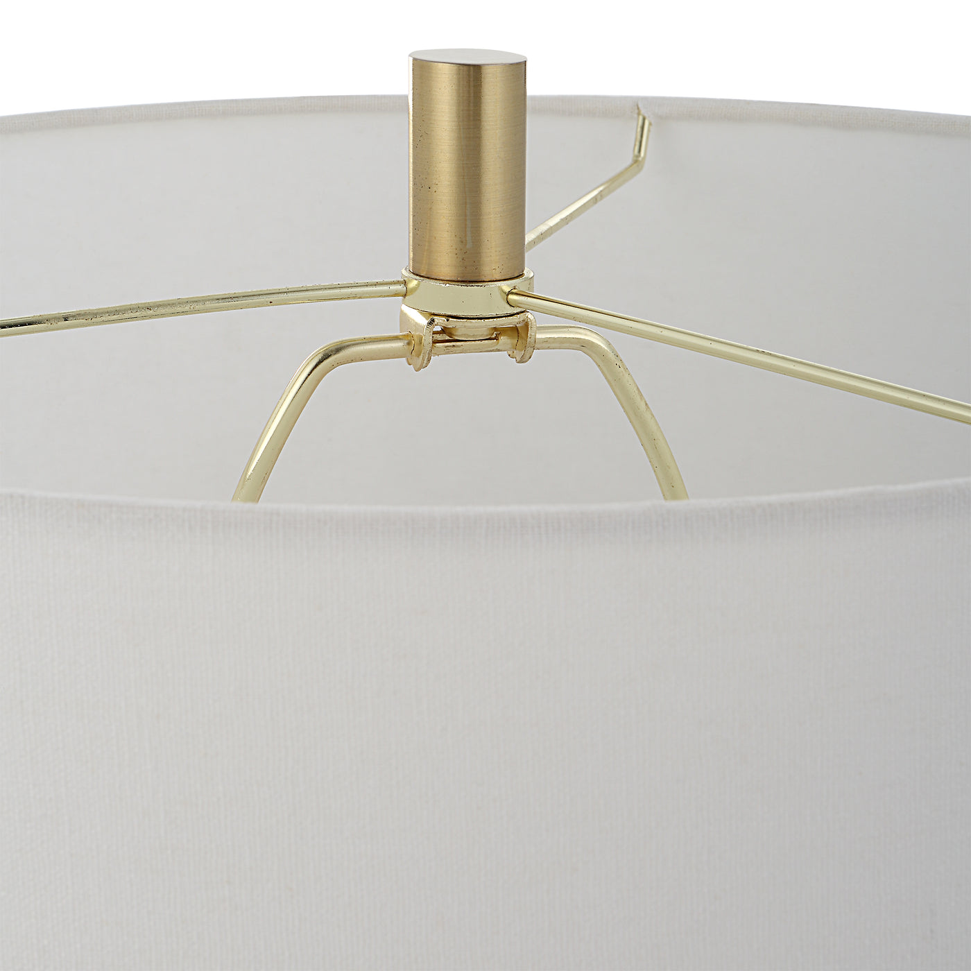 The Tokyo - Antique Brass Table Lamp with Cone Shaped Glass Insert