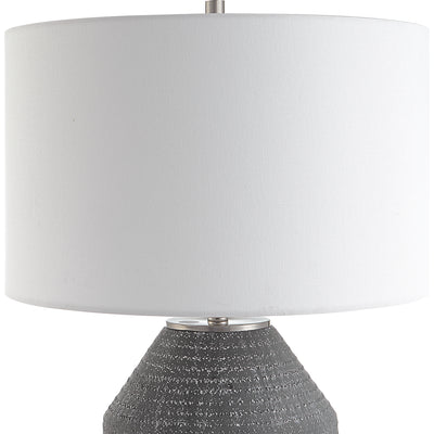 Uttermost Blackjack Charcoal Table Lamp