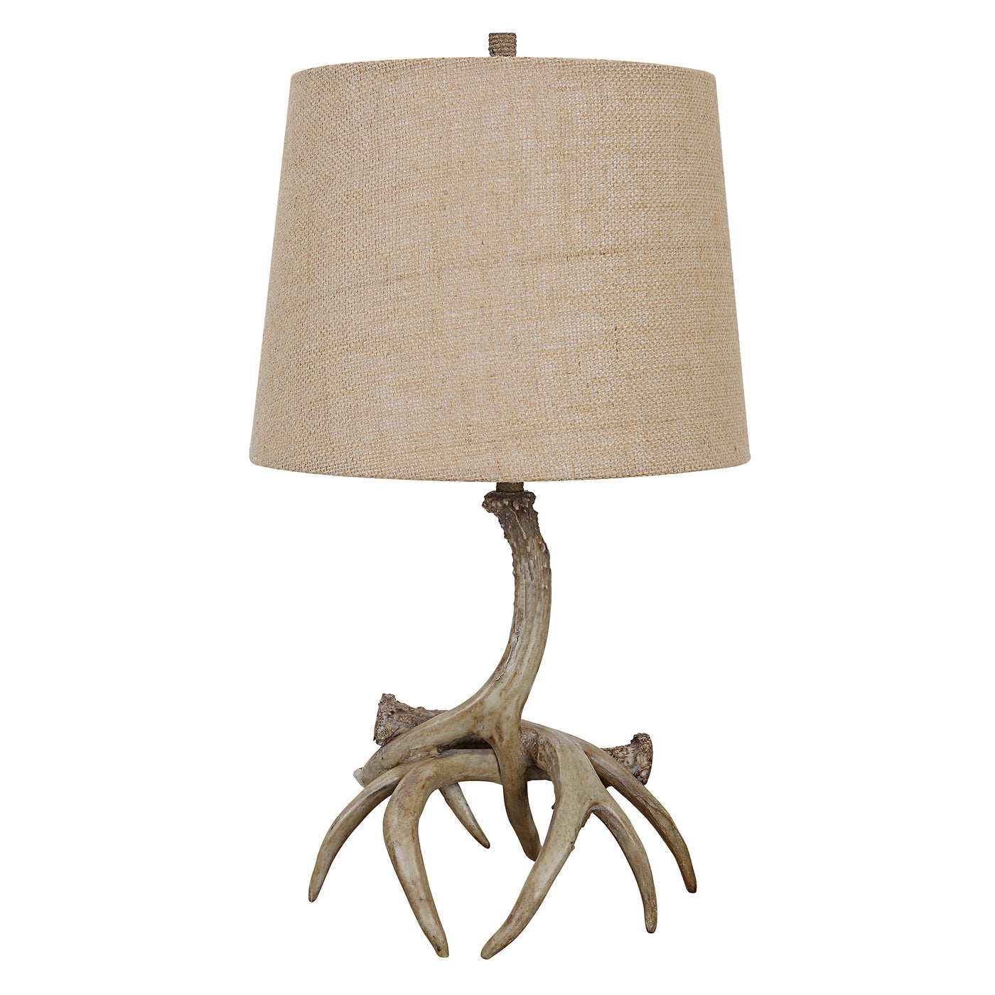 The Kerry - Table Lamp with Deer Antler Base