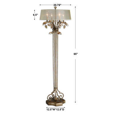 Uttermost Alenya Gold Floor Lamp