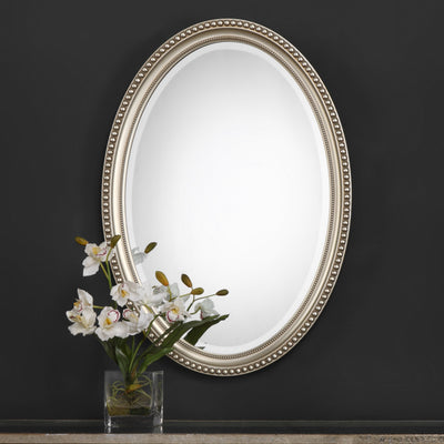 The San Marcos - Decorative Oval Wall Mirror - Glass.com