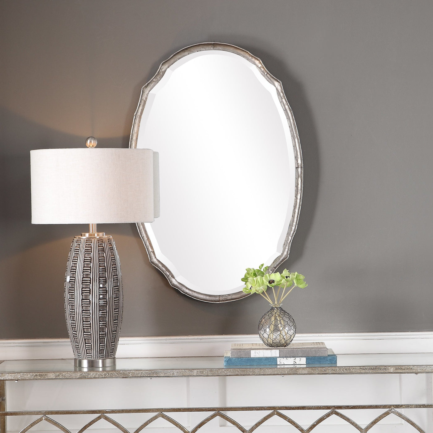 The Amelia - Oval Decorative Wall Mirror - Glass.com