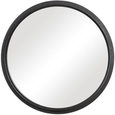 The Makinac - Black Round Framed Bathroom Vanity Mirror - Glass.com