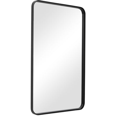 The Greenvale - Black Frame Deorative Mirror - Glass.com