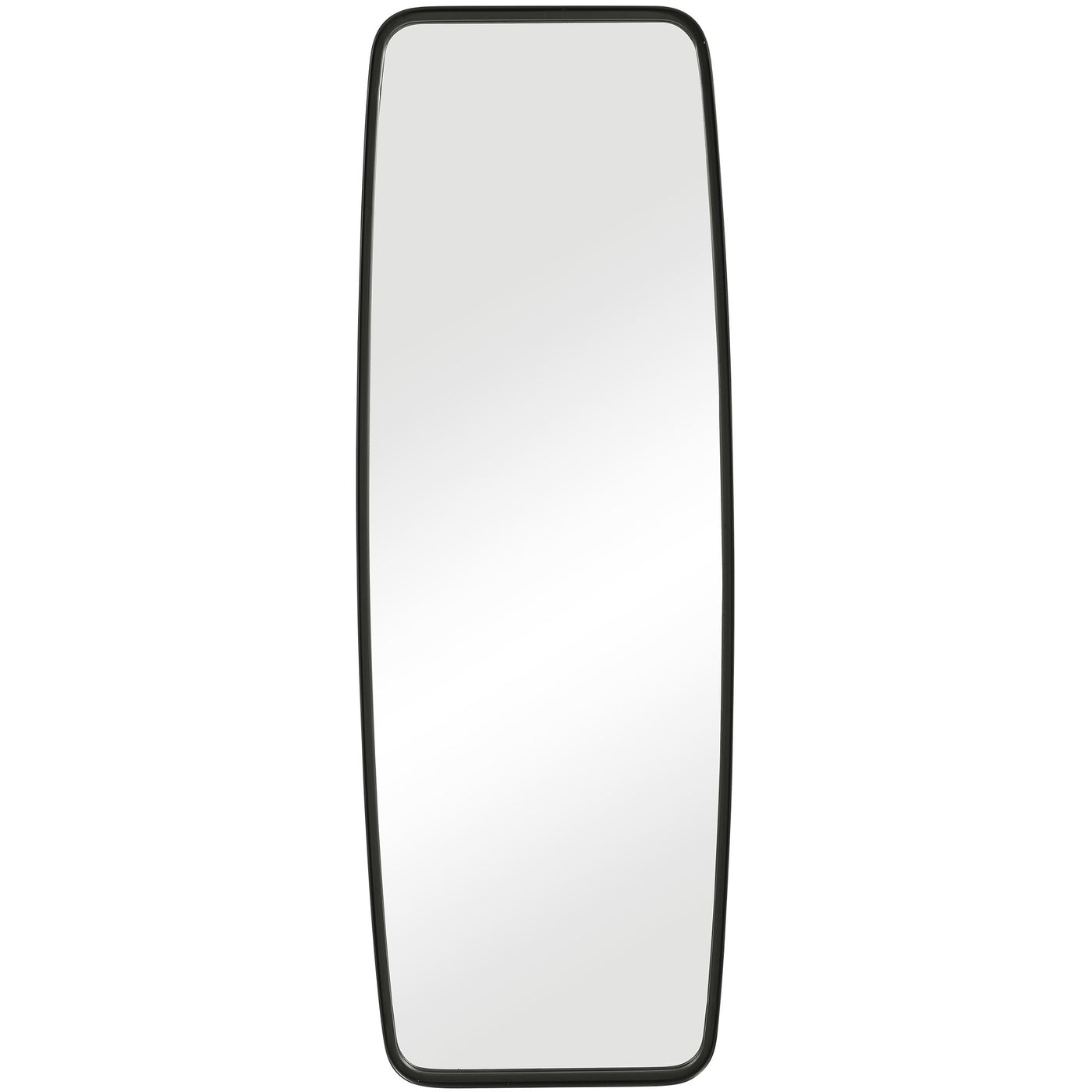 The Summerville - Matte Black Full Floor Length Dressing Mirror - Glass.com