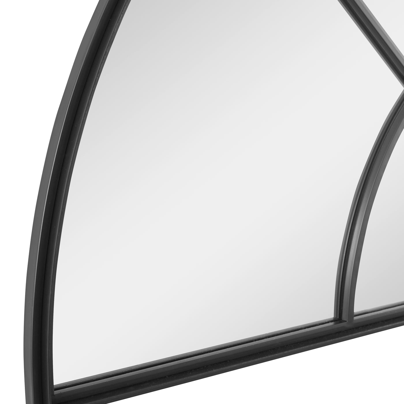 Uttermost Rousseau Iron Window Arch Mirror
