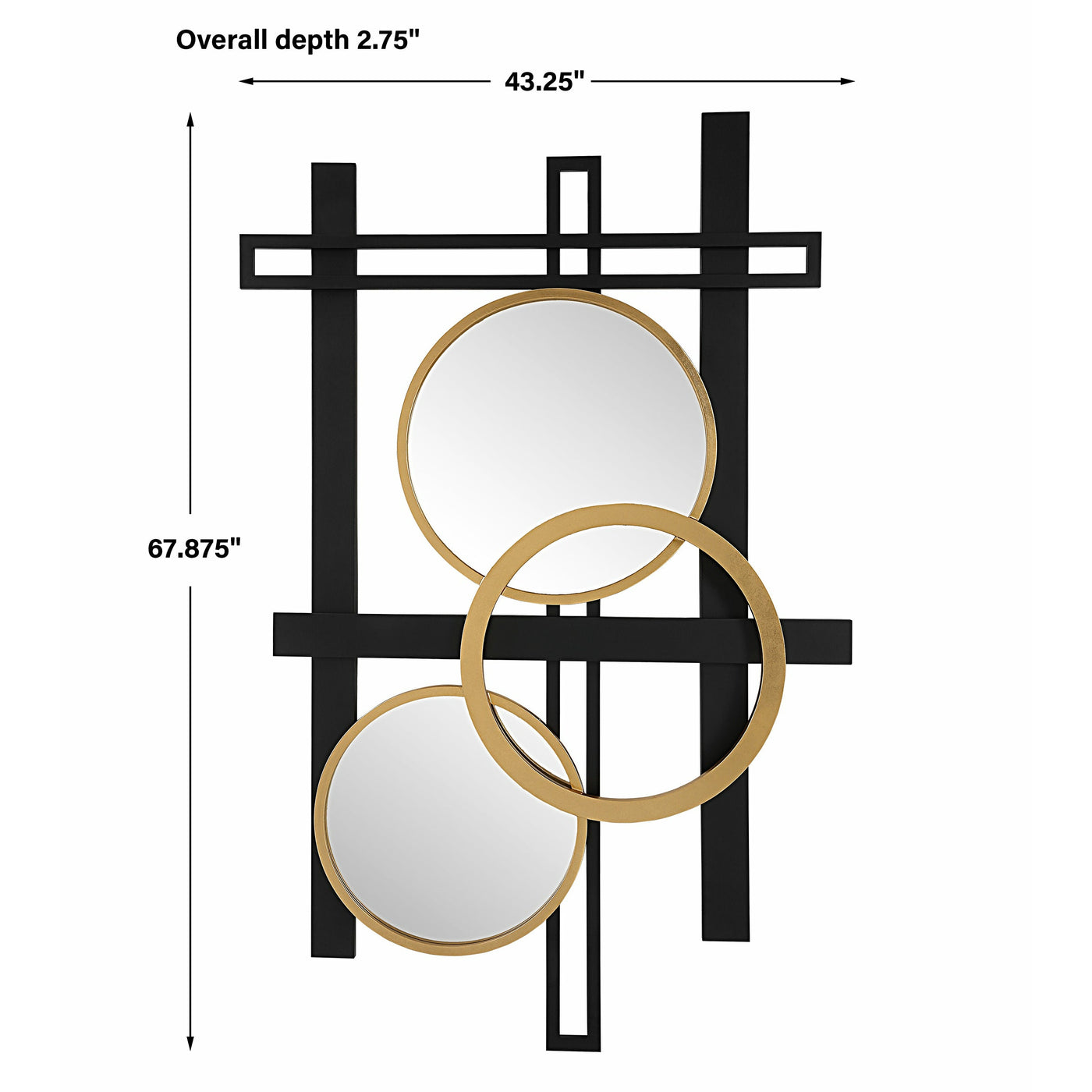 Uttermost Urban Views Mirrored Wall Decor