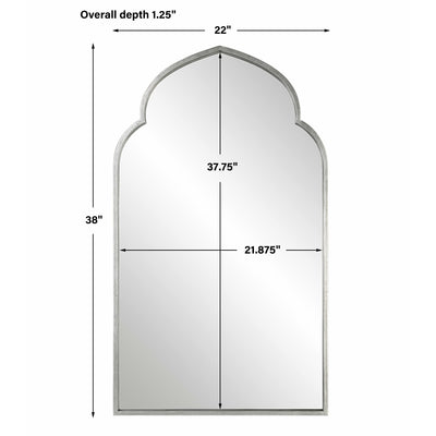 The Beaufort - Moroccan Style Silver Framed Mirror