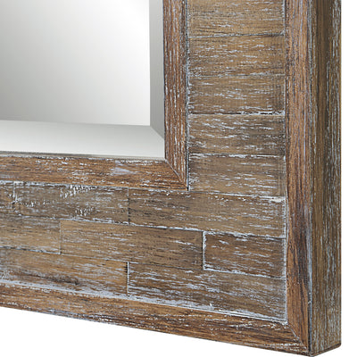 The Bozeman - Rectangular Full Length Mirror with Distressed Pine Frame