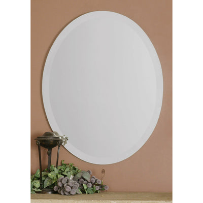 Uttermost Frameless Vanity Oval Mirror